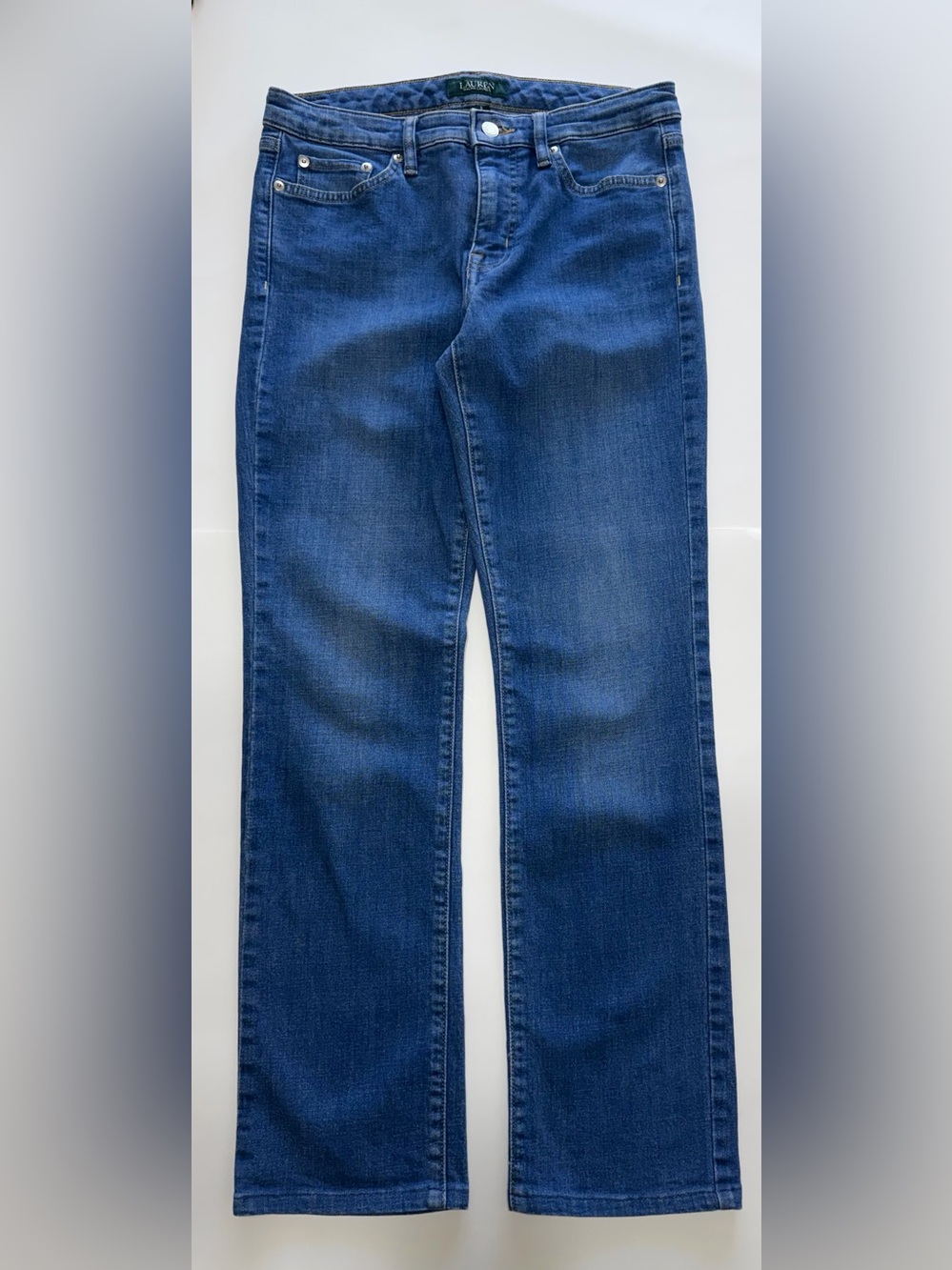Ralph Lauren Blue Modern Straight Curvy Leg Jeans